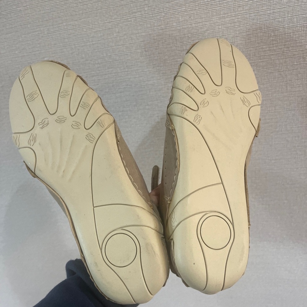 LDECK High Top Womens Size 37 7US Beige Casual Sneakers AUS Logo Minimal Wear - Picture 11 of 11